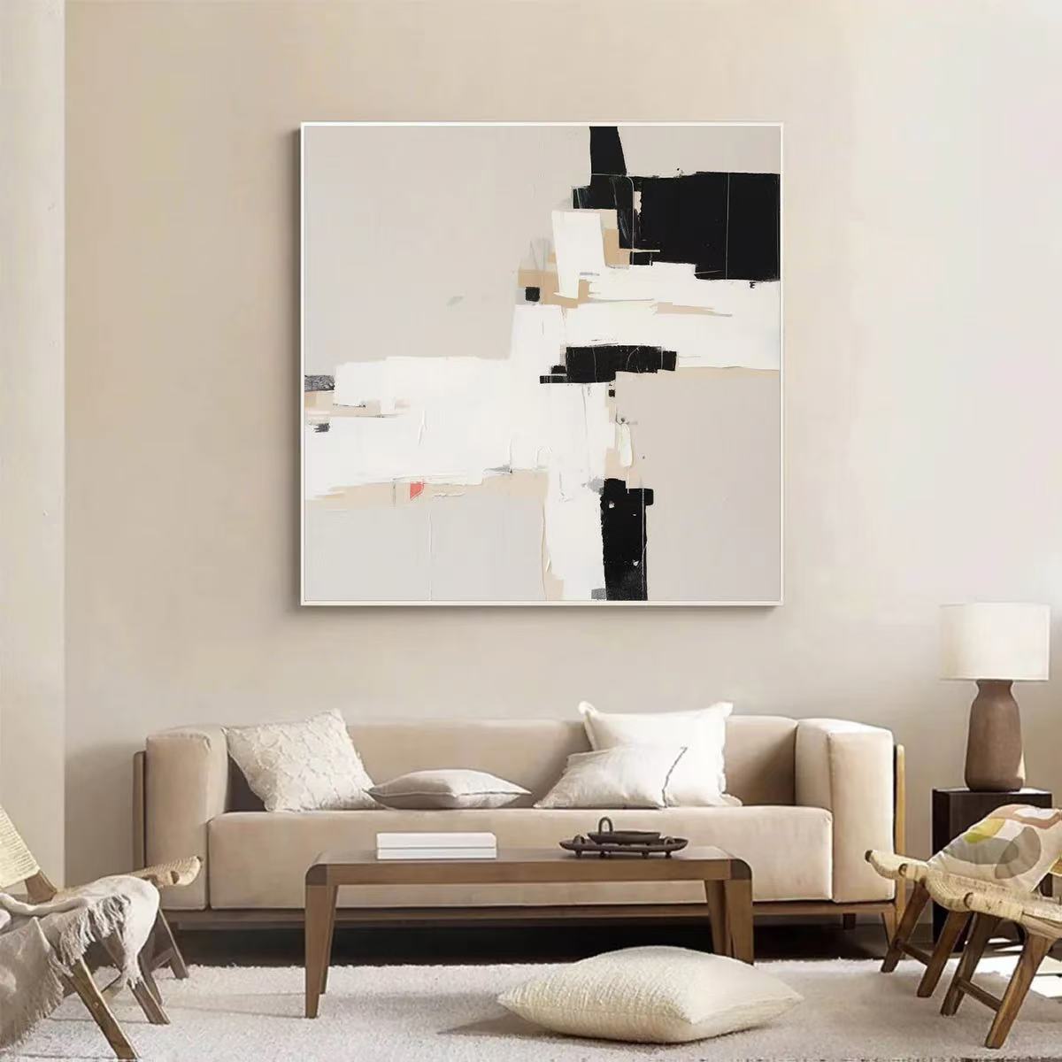 Handcrafted Abstract Painting Minimalist Wall Art For Homedecor MA1006B