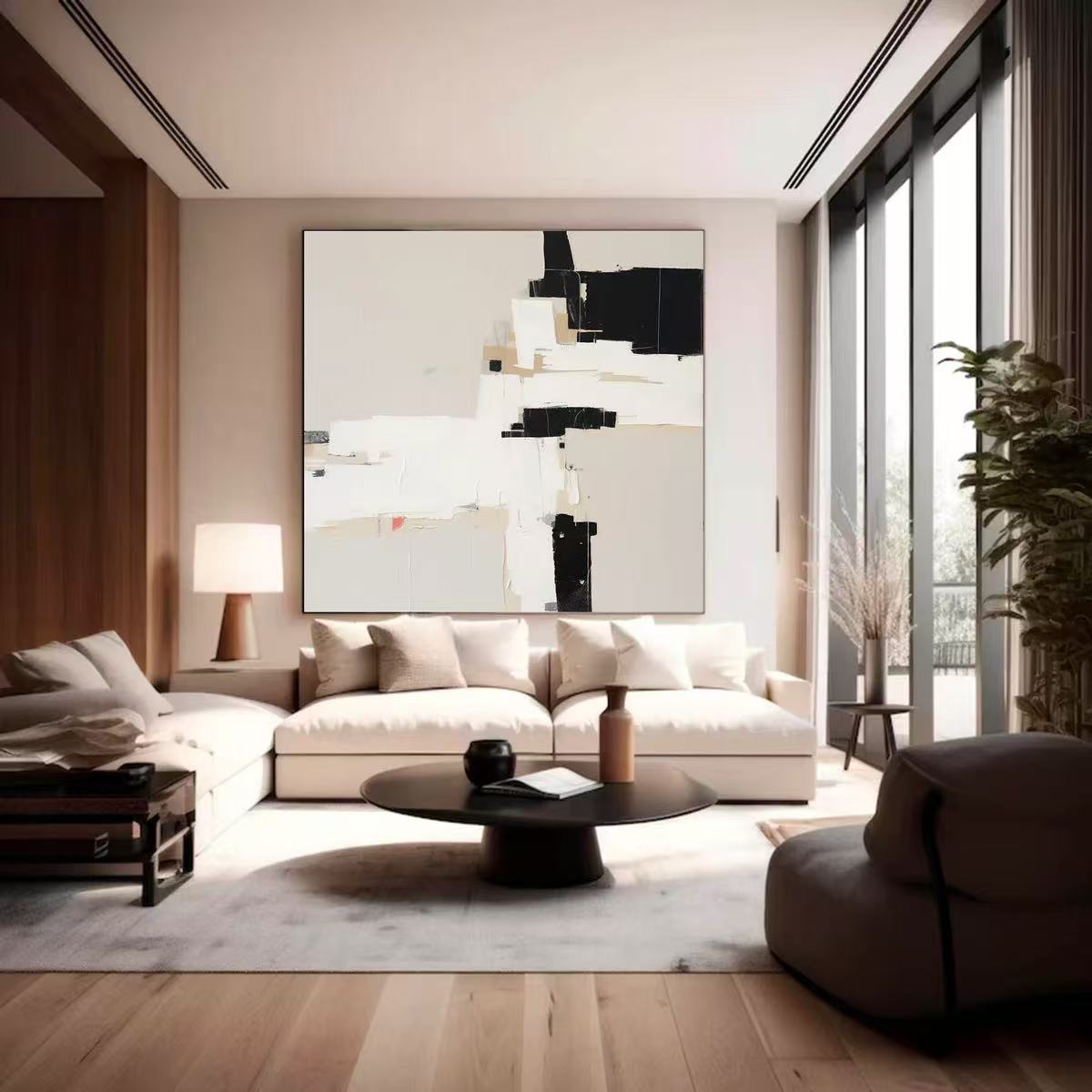 Handcrafted Abstract Painting Minimalist Wall Art For Homedecor MA1006B