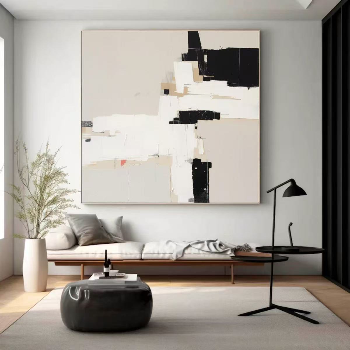 Handcrafted Abstract Painting Minimalist Wall Art For Homedecor MA1006B