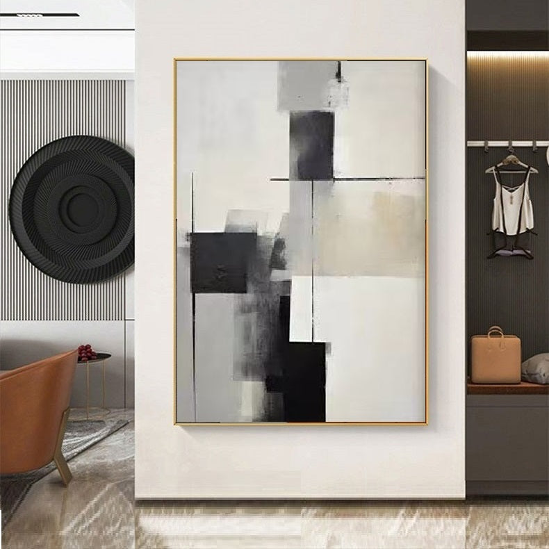 3PCs A Set Abstract Paintings Handcrafte Minimalist Wall Art For Homedecor MA1007