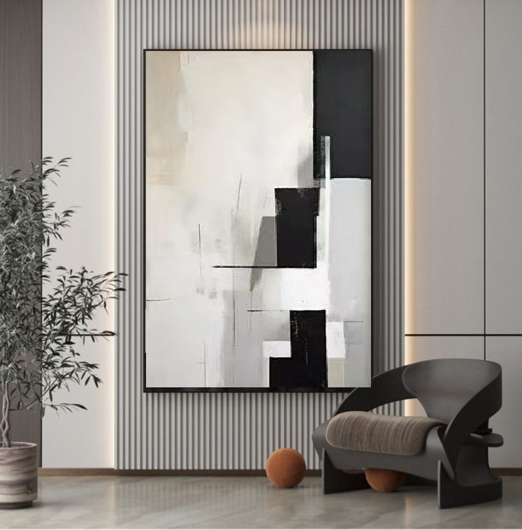 3PCs A Set Abstract Paintings Handcrafte Minimalist Wall Art For Homedecor MA1007