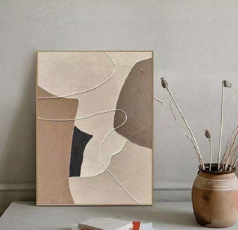Handcrafted Abstract Painting Minimalist Wall Art For Homedecor MA1010