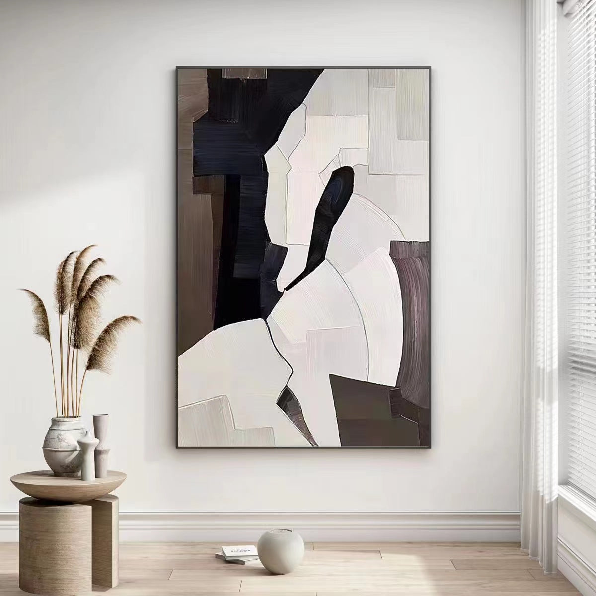 Handcrafted Abstract Painting Minimalist Wall Art For Homedecor MA1014