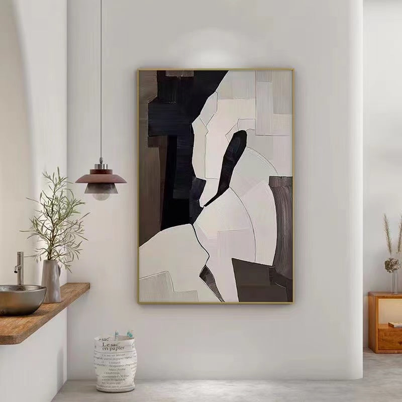 Handcrafted Abstract Painting Minimalist Wall Art For Homedecor MA1014