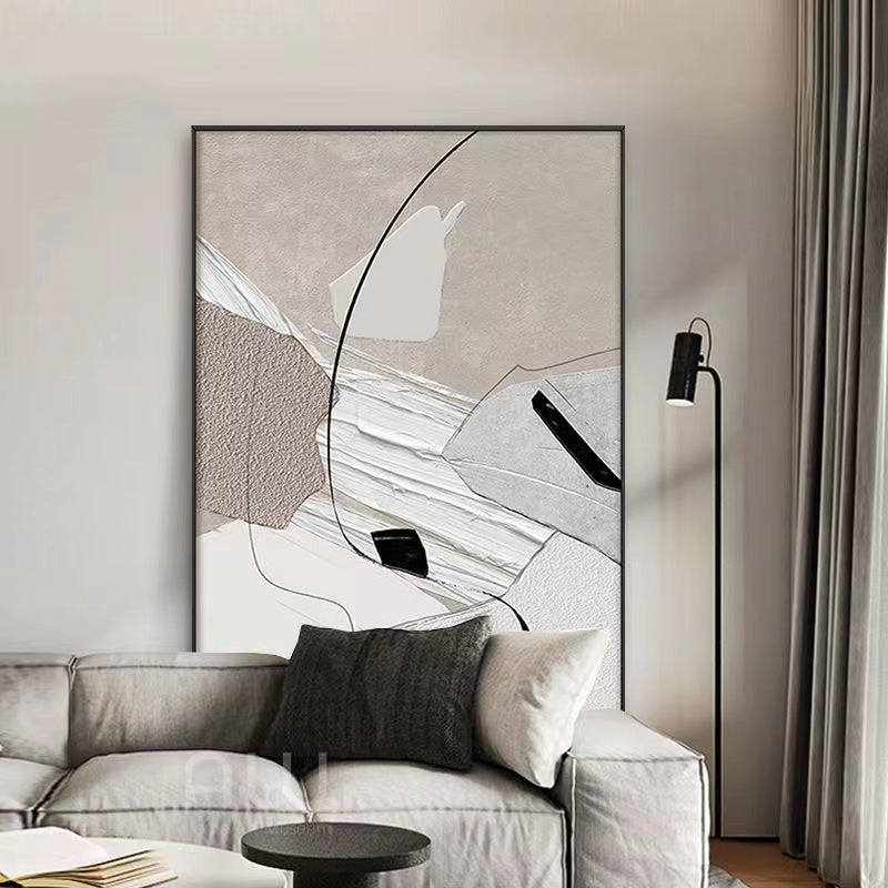 Handcrafted Abstract Painting Minimalist Wall Art For Homedecor MA1015