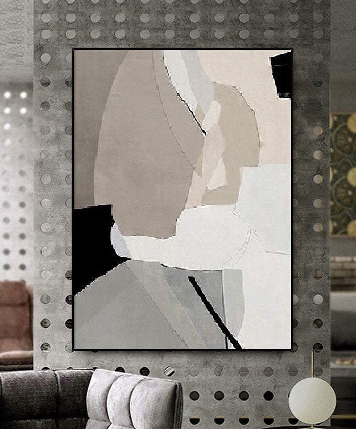 Handcrafted Abstract Painting Minimalist Wall Art For Homedecor MA1016A
