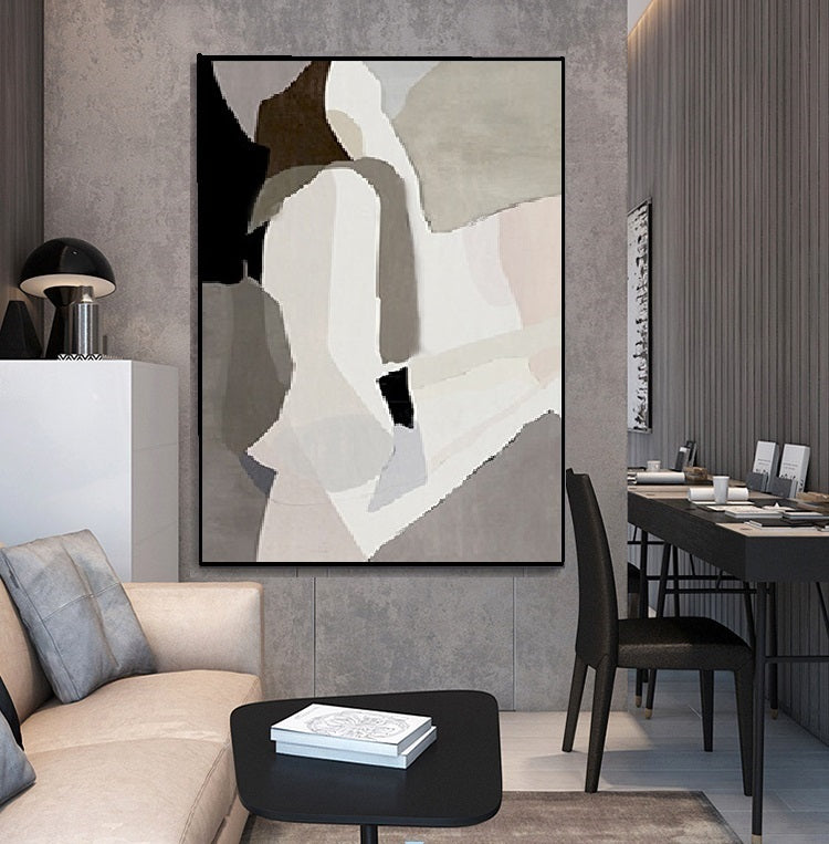 Handcrafted Abstract Painting Minimalist Wall Art For Homedecor MA1016B
