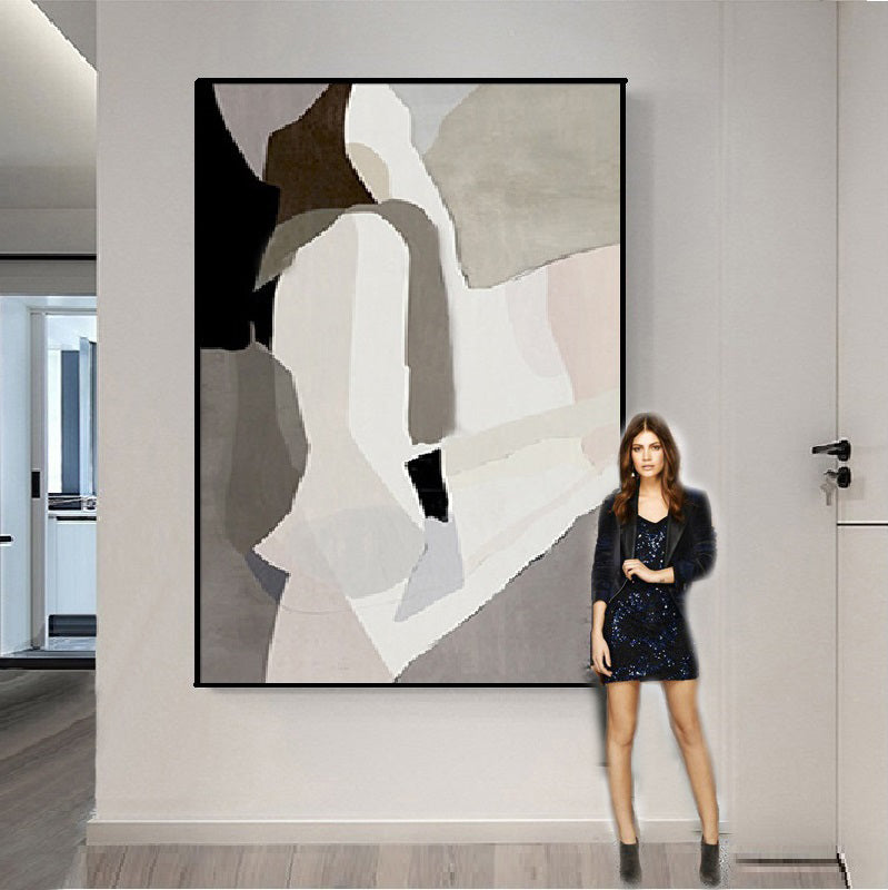 Handcrafted Abstract Painting Minimalist Wall Art For Homedecor MA1016B