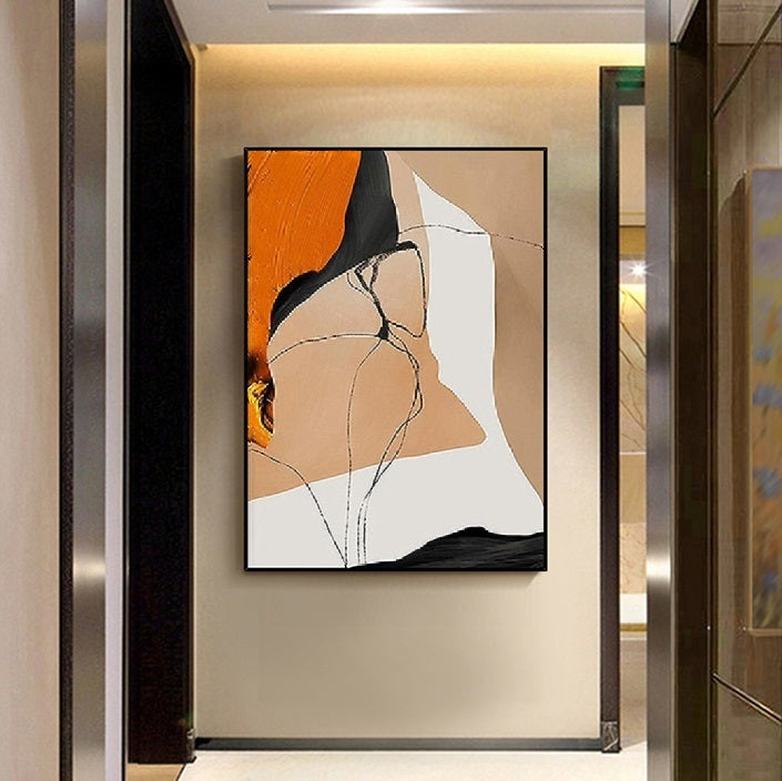 Handcrafted Abstract Painting Minimalist Wall Art For Homedecor MA1020B