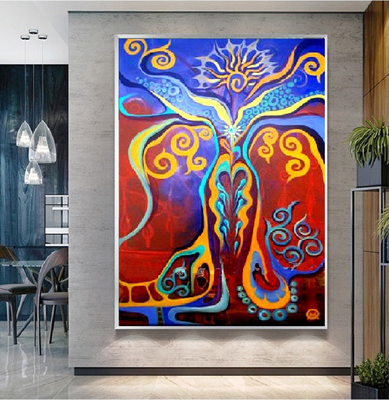 Handcrafted Oil Paintings Acrylic paintings On Canvas Abstract paintings Wall Art MA1023
