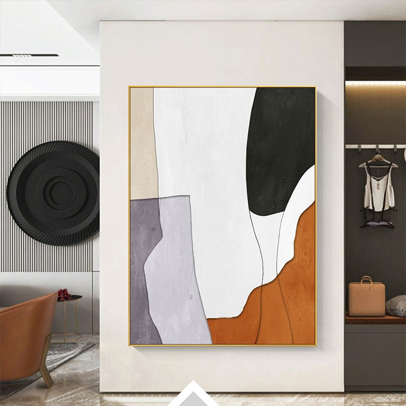 Handcrafted Abstract Painting Minimalist Wall Art For Homedecor MA1025B