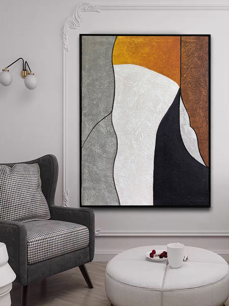 Handcrafted Abstract Painting Minimalist Wall Art For Homedecor MA1026