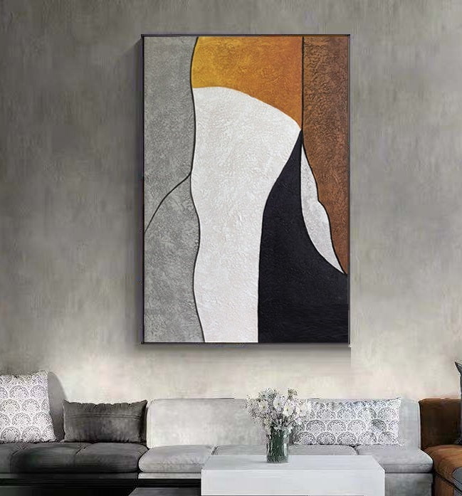 Handcrafted Abstract Painting Minimalist Wall Art For Homedecor MA1026