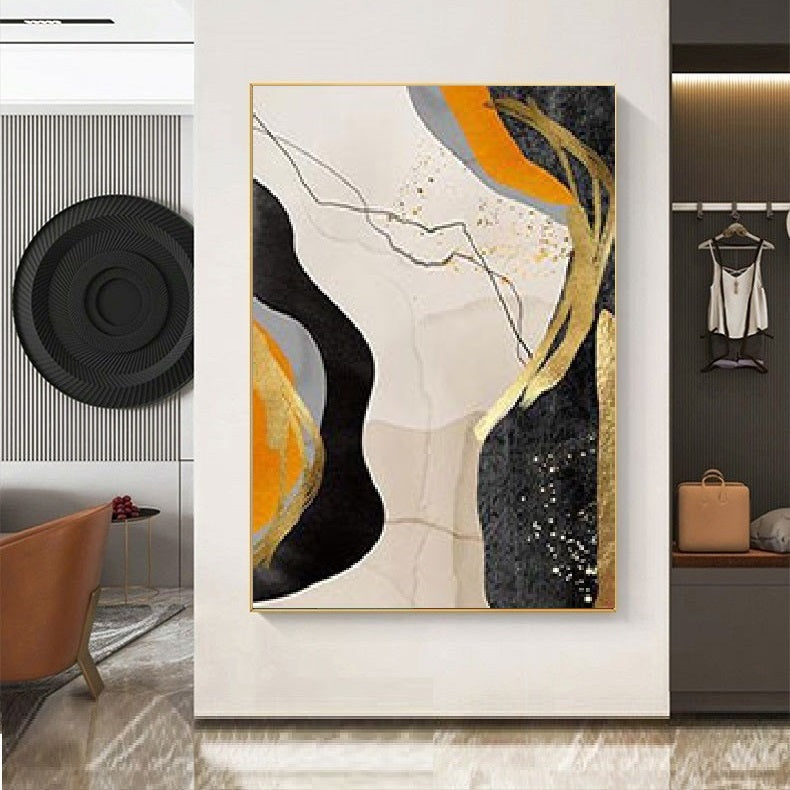 Handcrafted Abstract Painting Minimalist Wall Art For Homedecor MA1027B