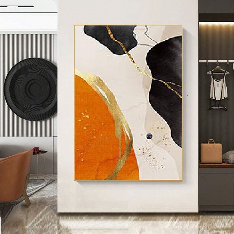 Handcrafted Abstract Painting Minimalist Wall Art For Homedecor MA1027C