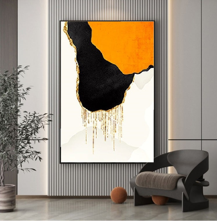 Handcrafted Abstract Painting Minimalist Wall Art For Homedecor MA1028B
