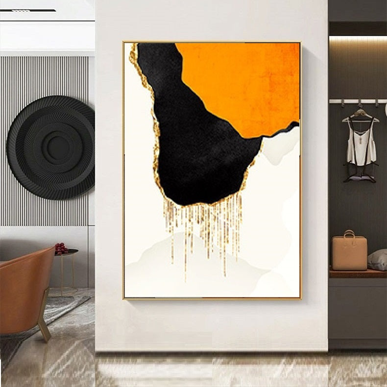 Handcrafted Abstract Painting Minimalist Wall Art For Homedecor MA1028B