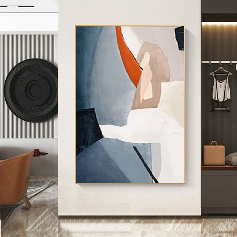 Handcrafted Abstract Painting Minimalist Wall Art For Homedecor MA1029A