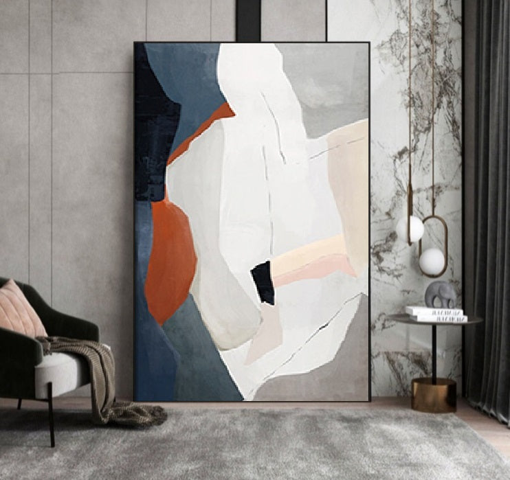 Handcrafted Abstract Painting Minimalist Wall Art For Homedecor MA1029B