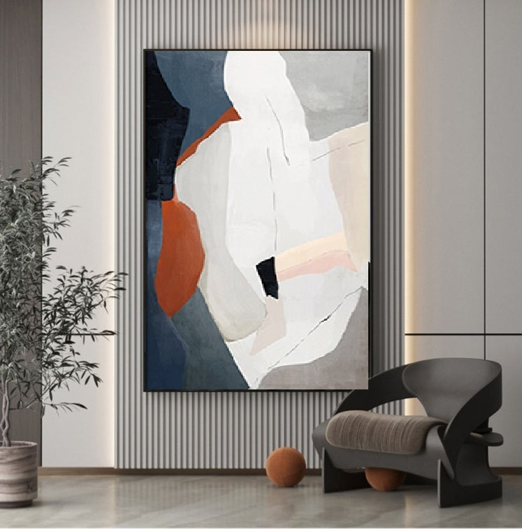 Handcrafted Abstract Painting Minimalist Wall Art For Homedecor MA1029B