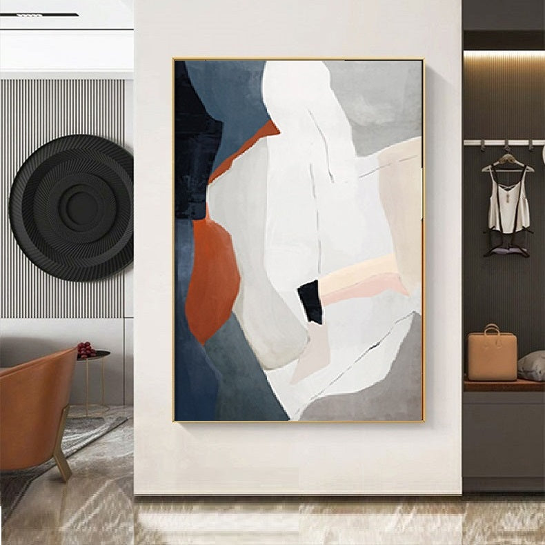 Handcrafted Abstract Painting Minimalist Wall Art For Homedecor MA1029B
