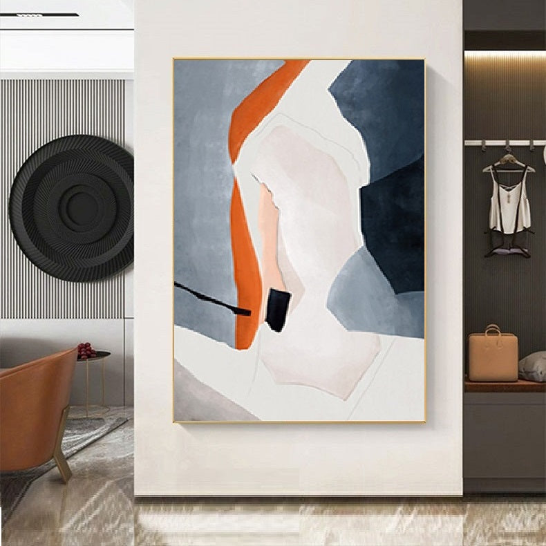 Handcrafted Abstract Painting Minimalist Wall Art For Homedecor MA1029C