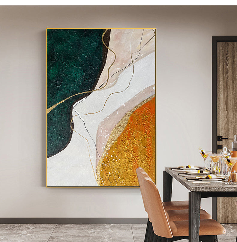 Handcrafted Abstract Painting Minimalist Wall Art For Homedecor MA1030
