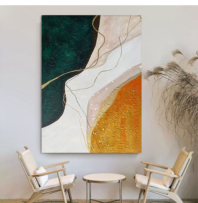 Handcrafted Abstract Painting Minimalist Wall Art For Homedecor MA1030