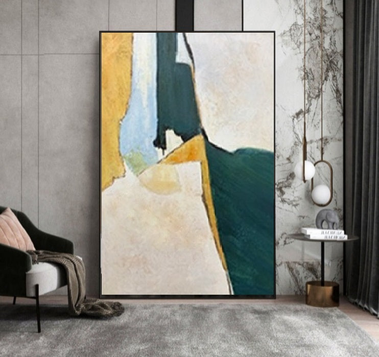 Handcrafted Abstract Painting Minimalist Wall Art For Homedecor MA1031A