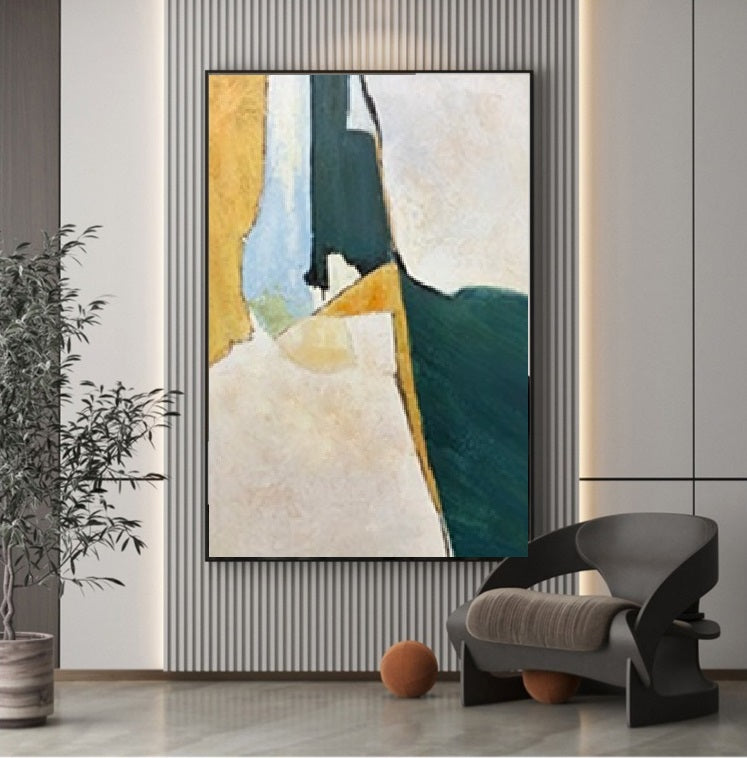 Handcrafted Abstract Painting Minimalist Wall Art For Homedecor MA1031A