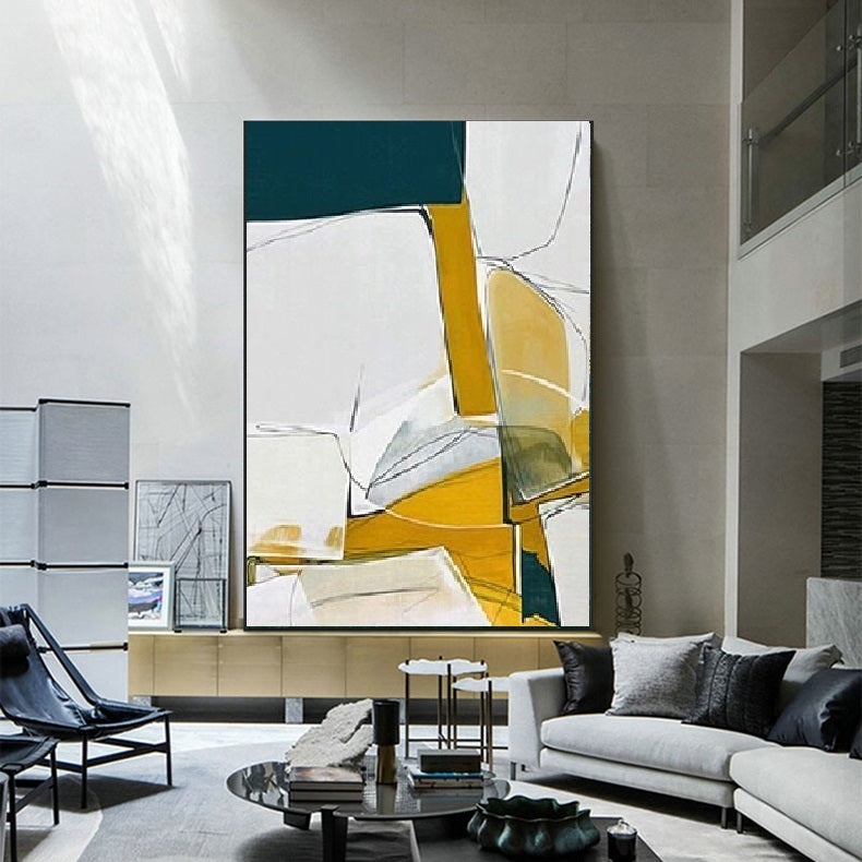 Handcrafted Abstract Painting Minimalist Wall Art For Homedecor MA1031C