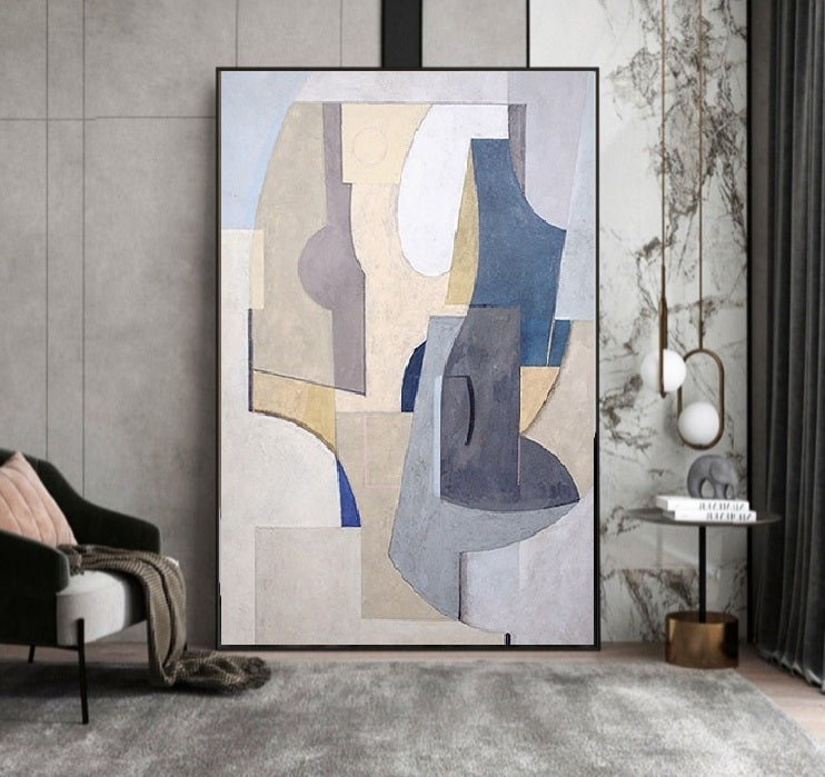 Handcrafted Abstract Painting Minimalist Wall Art For Homedecor MA1036