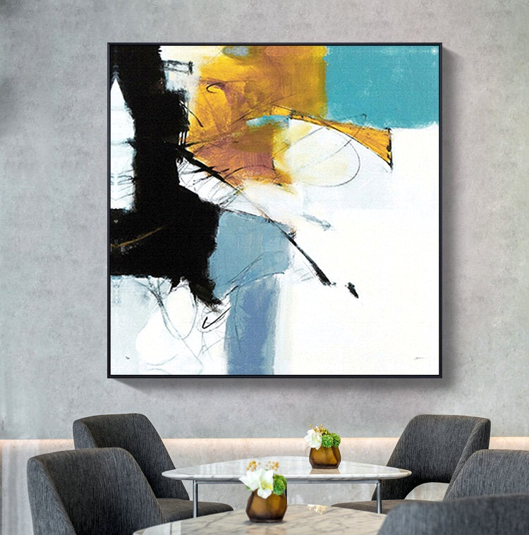 Handcrafted Abstract Painting Minimalist Wall Art For Homedecor MA1039