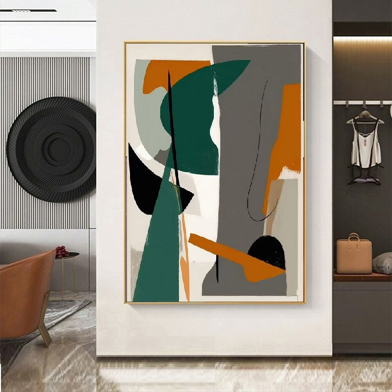 Handcrafted Abstract Painting Minimalist Wall Art For Homedecor MA1045B