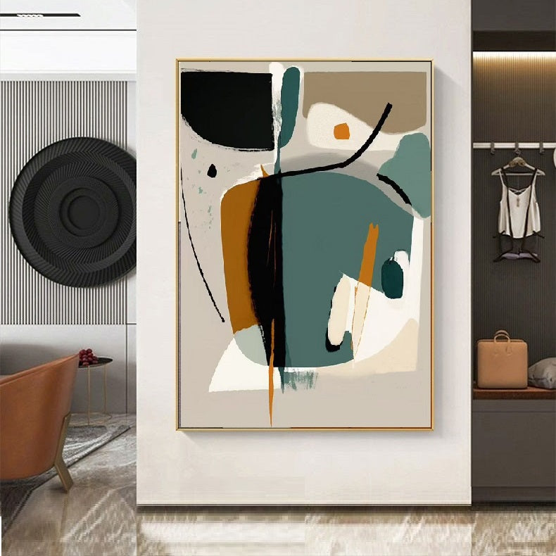 Handcrafted Abstract Painting Minimalist Wall Art For Homedecor MA1045C