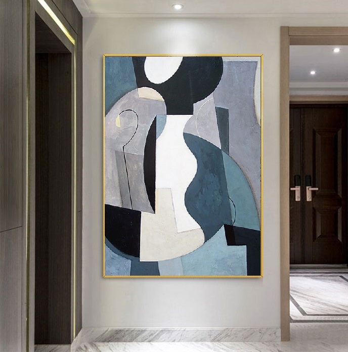 Handcrafted Abstract Painting Minimalist Wall Art For Homedecor MA1046B