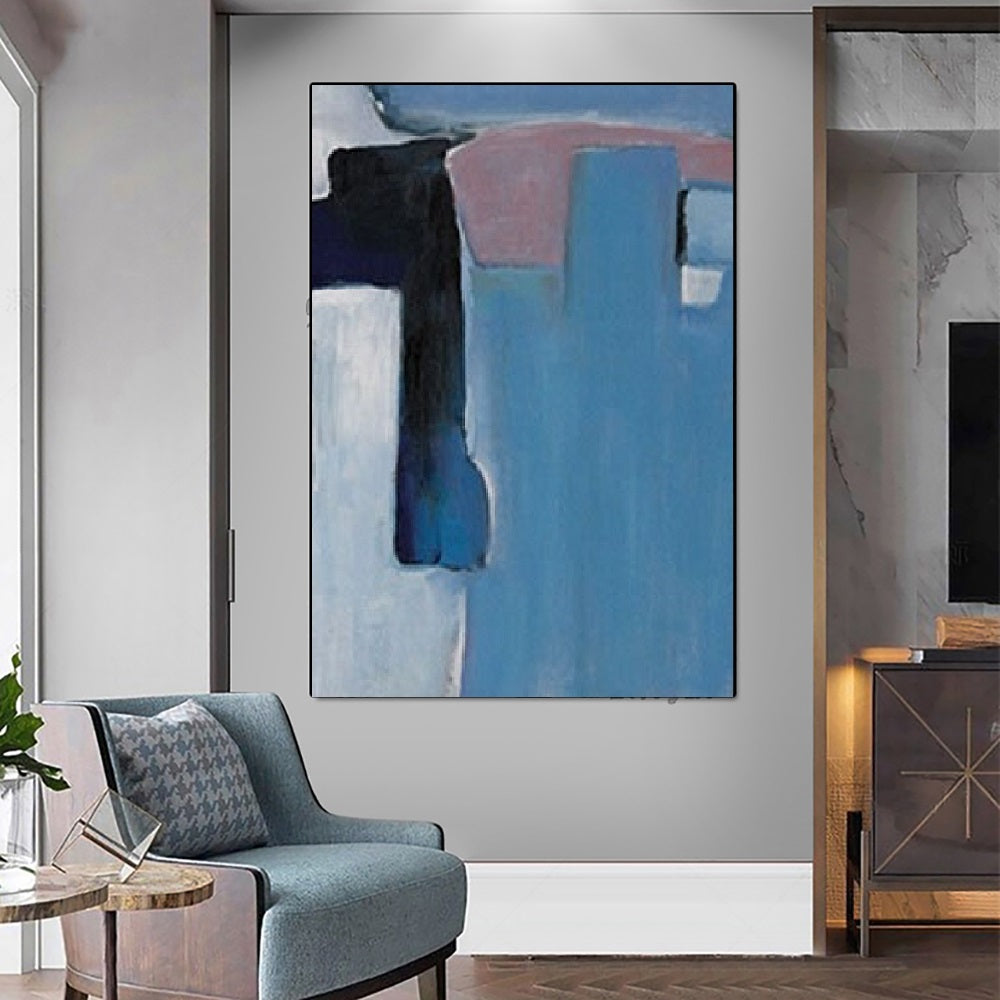 Handcrafted Abstract Painting Minimalist Wall Art For Homedecor MA1049B