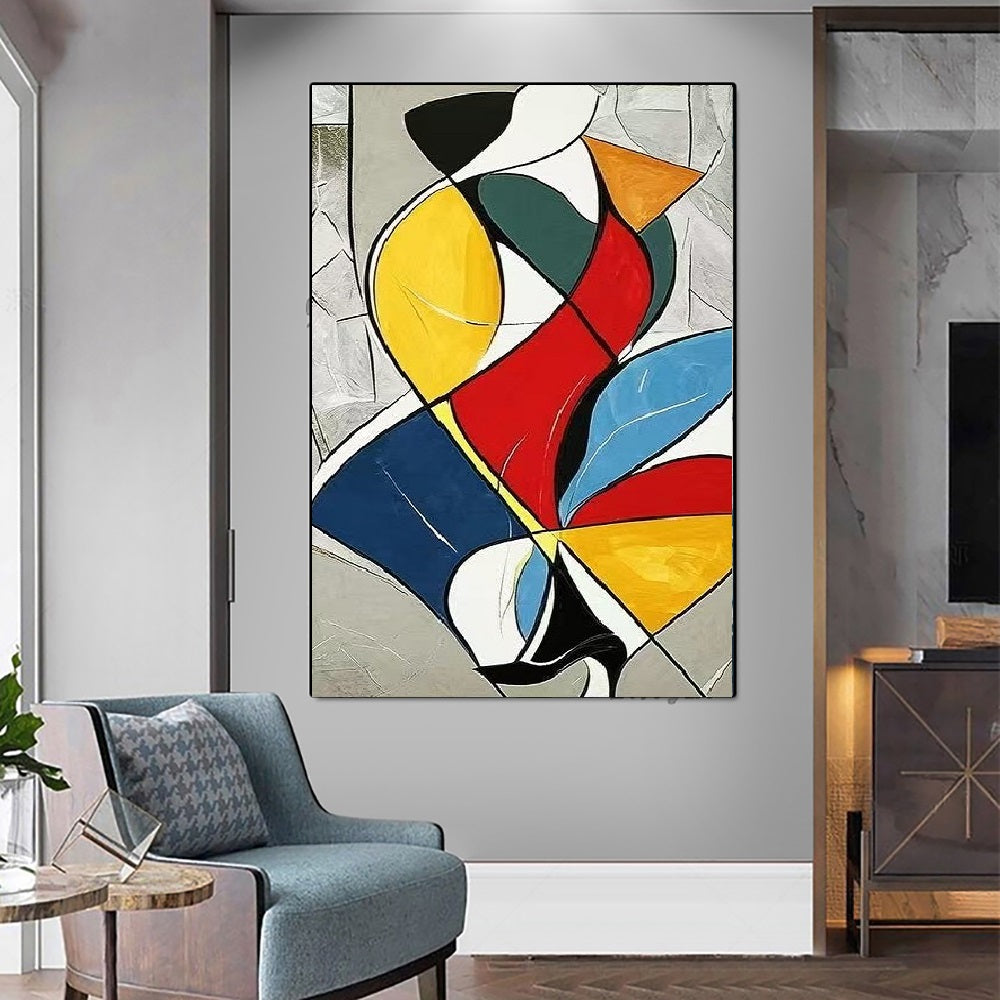 Handcrafted Abstract Painting Minimalist Wall Art For Homedecor MA1053