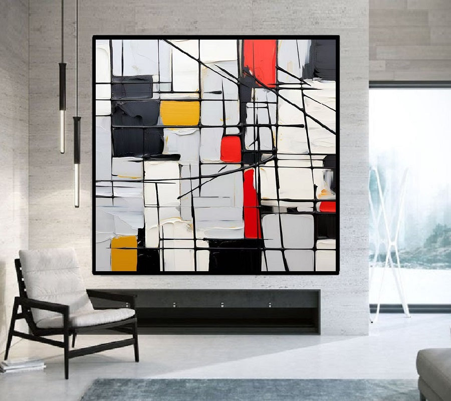 Handcrafted Abstract Painting Minimalist wall Art For Home Decor