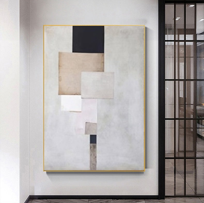 Handcrafted Abstract Painting Minimalist Wall Art For Homedecor MA1057B