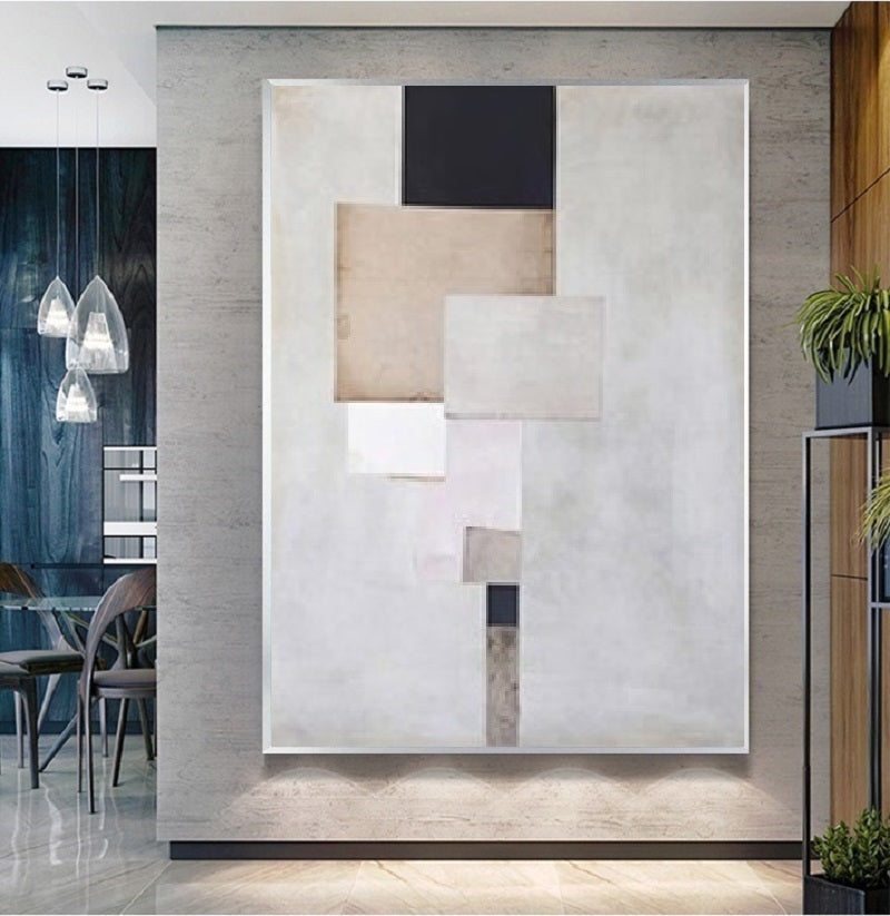 Handcrafted Abstract Painting Minimalist Wall Art For Homedecor MA1057B