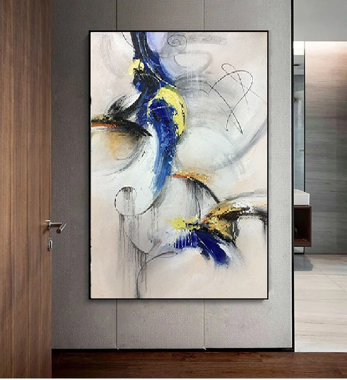 Handcrafted Abstract Painting Minimalist Wall Art For Home decor MA1062