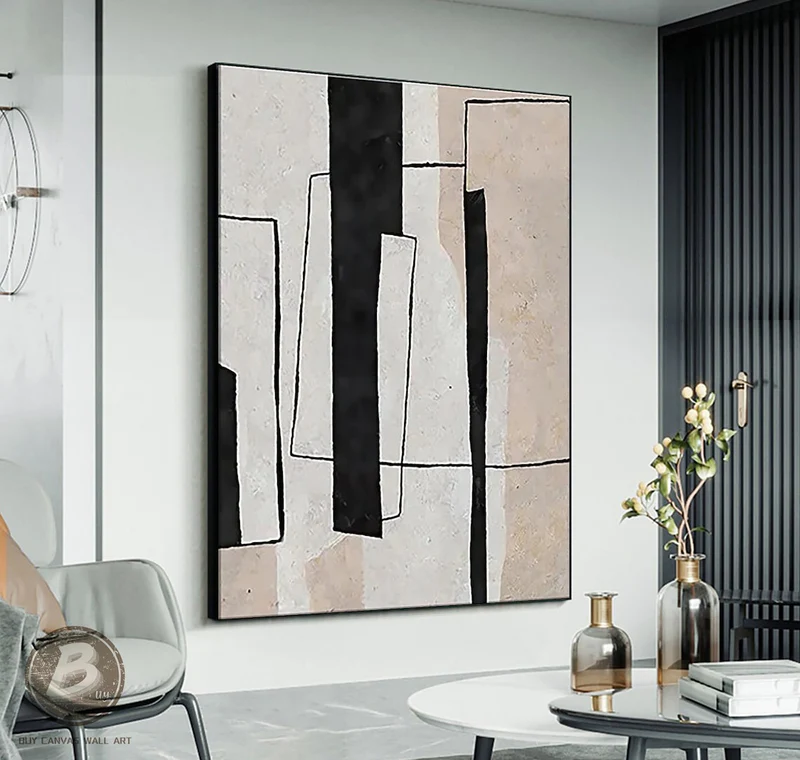 Handcrafted Abstract Painting Minimalist Wall Art For Home decor MA1064