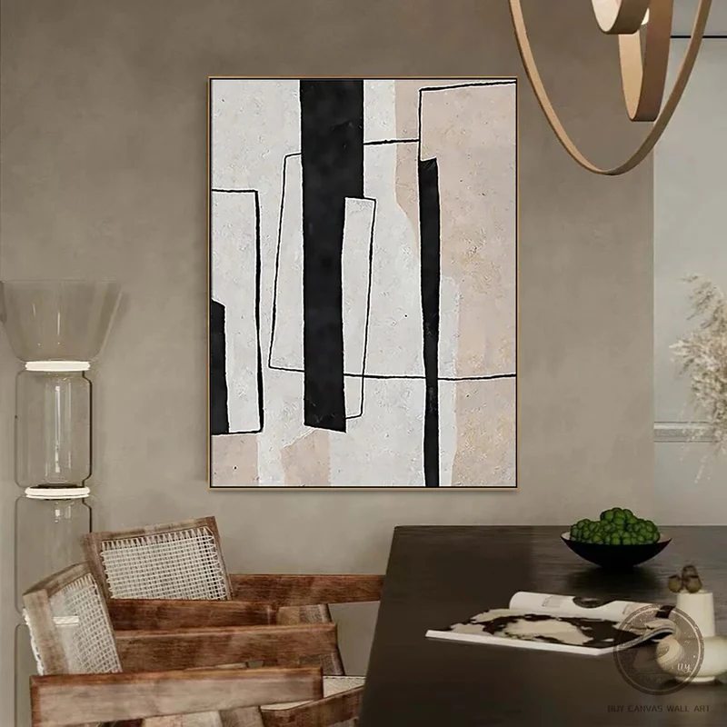 Handcrafted Abstract Painting Minimalist Wall Art For Home decor MA1064