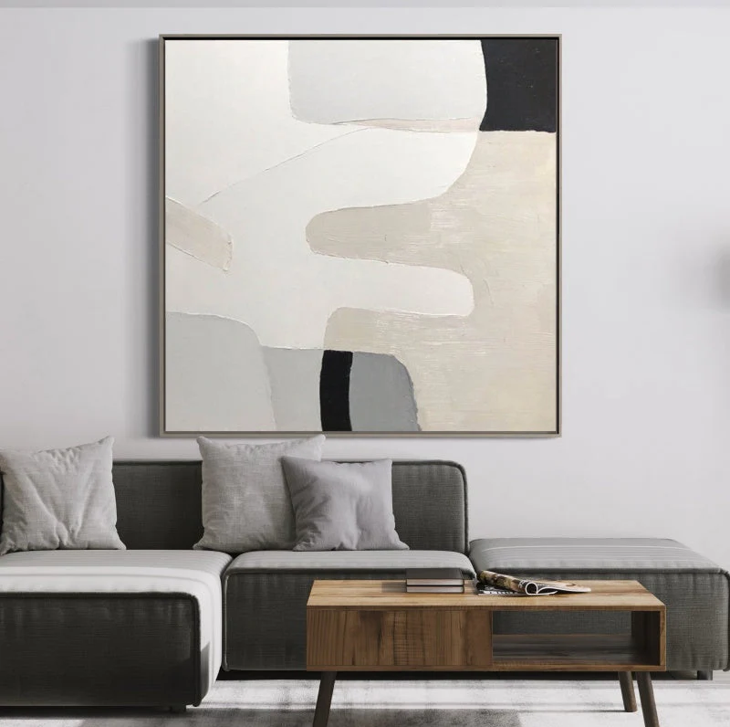 Handcrafted Abstract Painting Minimalist Wall Art For Homedecor MA1067