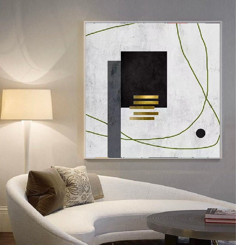 Handcrafted Abstract Painting Minimalist Wall Art For Homedecor MA1069