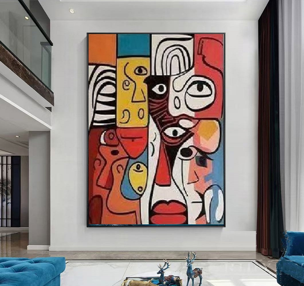 Handcrafted Oil Paintings Acrylic paintings On Canvas Abstract paintings Wall Art MA1085