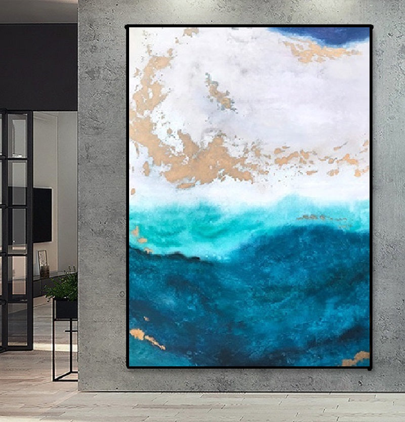 Handcrafted Abstract Painting Fine Art For Homedecor MA1086B
