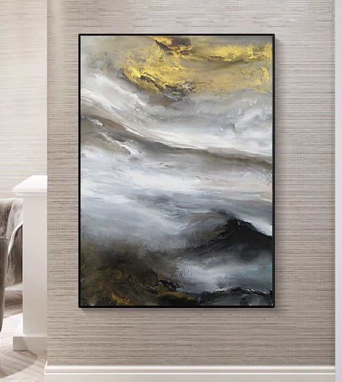 Handcrafted Abstract Painting Fine Art For Homedecor MA1087