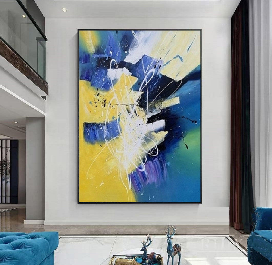 Handcrafted Abstract Painting Fine Art For Homedecor MA1133A